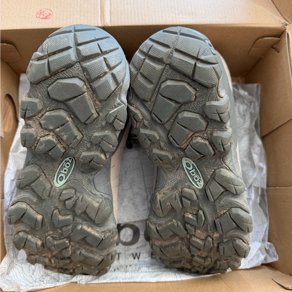 Oboz Women's Lace-Up Hiking Boots — Tan/Olive - Picture 3 of 3